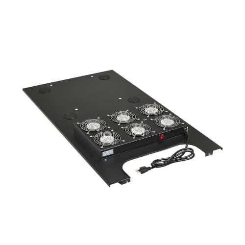 Tripp Lite SmartRack SRFANROOFDP Roof-Mounted Fan Panel for Deep Rack Enclosure Cabinets, 6 120V Fans, 630 CFM, 5-15P Plug