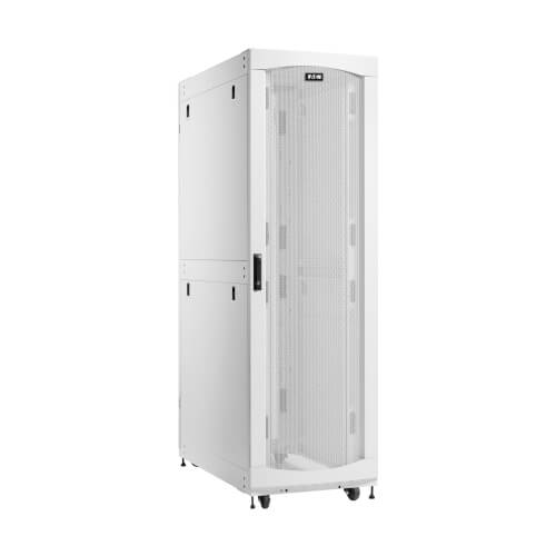 Armoire de baie robuste pour serveurs IA Tripp Lite SmartRack SRH42UWDP 42U, grande profondeur, largeur standard, blanche