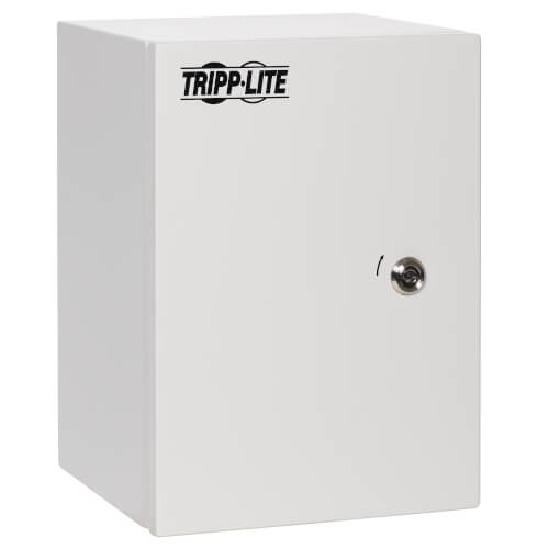 Tripp Lite SmartRack SRIN4101410 Outdoor Industrial Enclosure with Lock, NEMA 4, Surface Mount, Metal Construction, 10 x 14 x 10 in., Gray