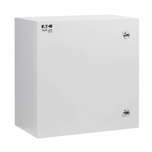 Tripp Lite SmartRack SRIN4181810 Outdoor Industrial Enclosure with Lock, NEMA 4, Surface Mount, Metal Construction, 18 x 18 x 10 in., Gray