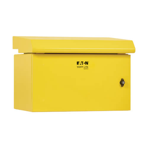 Boîtier industriel mural Tripp Lite SmartRack SRN3RY6U 6U, NEMA 3R, verrouillable, en métal, ventilateur avec thermostat, profondeur de 16,5 po, jaune
