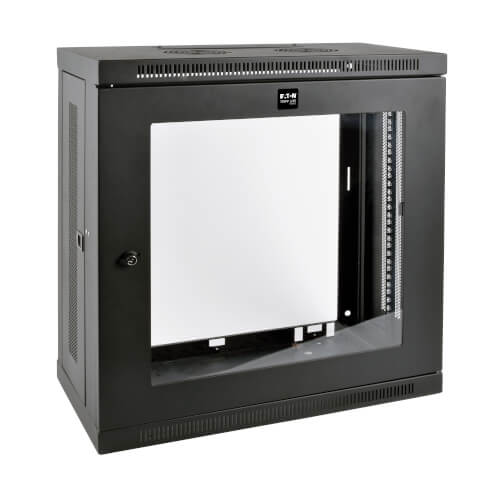 Tripp Lite SmartRack SRW12U13G 12U Very Low-Profile Patch-Depth Wall-Mount Small Rack Enclosure, Clear Acrylic Window