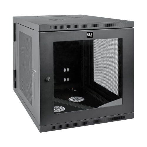 Tripp Lite SmartRack SRW12US33G 12U Server-Depth Wall-Mount Small Rack Enclosure, Clear Acrylic Window, Hinged Back