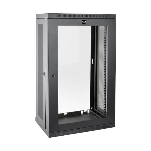 Armoire murale mi-hauteur Tripp Lite SmartRack SRW21UG 21U, profondeur commutateur, profil bas, fenêtre en acrylique transparent
