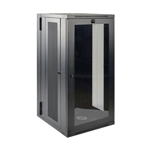 Armoire murale mi-hauteur Tripp Lite SmartRack SRW26USG 26U, profondeur commutateur, profil bas, dos à charnières, fenêtre en acrylique transparent