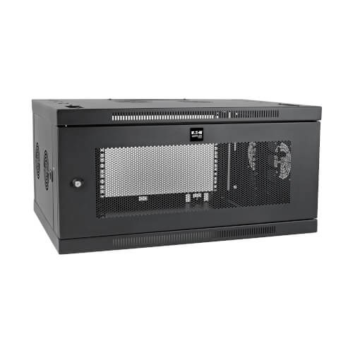 Tripp Lite SmartRack SRW6UDPVRT 6U Low-Profile Switch-Depth-Plus Wall-Mount Mini Rack Enclosure, Wide