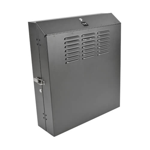 Tripp Lite SmartRack SRWF4U 4U Low-Profile Vertical-Mount Switch-Depth Wall-Mount Rack Enclosure Cabinet