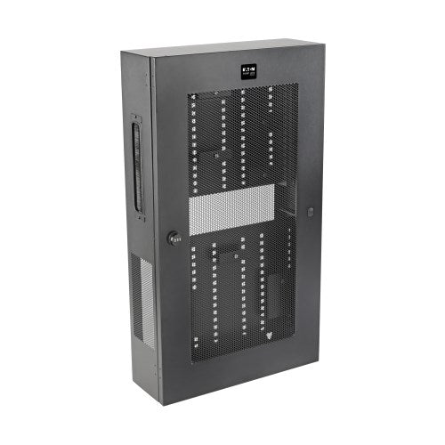Tripp Lite SmartRack SRWF6UMOD 3U Low-Profile Vertical-Mount Switch-Depth Wall-Mount Structured Wiring Enclosure, Adjustable Equipment Brackets