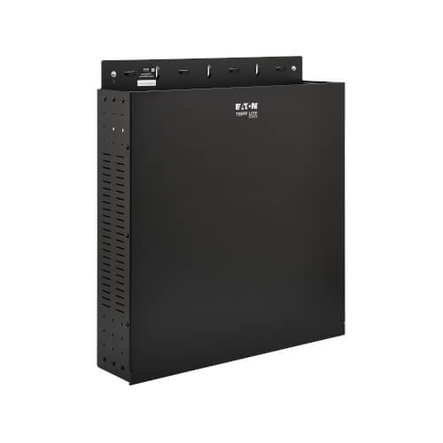 Tripp Lite SmartRack SRWO2UBRKT 2U Low-Profile Vertical-Mount Vented Wall-Mount Mini Rack Enclosure, Black