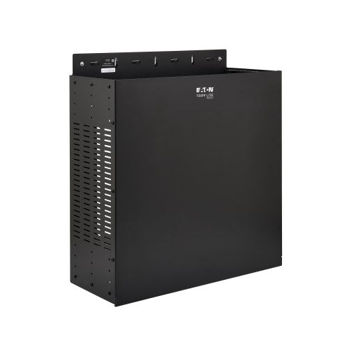 Tripp Lite SmartRack SRWO4UBRKT 4U Low-Profile Vertical-Mount Vented Wall-Mount Mini Rack Enclosure, Black