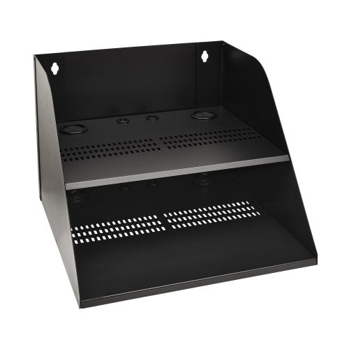 Tripp Lite SRWOSHELFLG Wall-Mount Double Shelf for IT Equipment, 20 in. Wide, Up to 250 lb. (113 kg)
