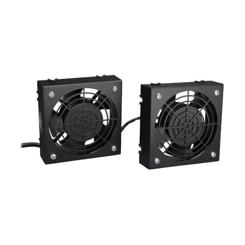 Tripp Lite SmartRack SRXFANWM Wall-Mount Roof Fan Kit, Dual 230V High-Performance Fans, 210 CFM, 3 ft. (0.91 m) Cord, C14 Input