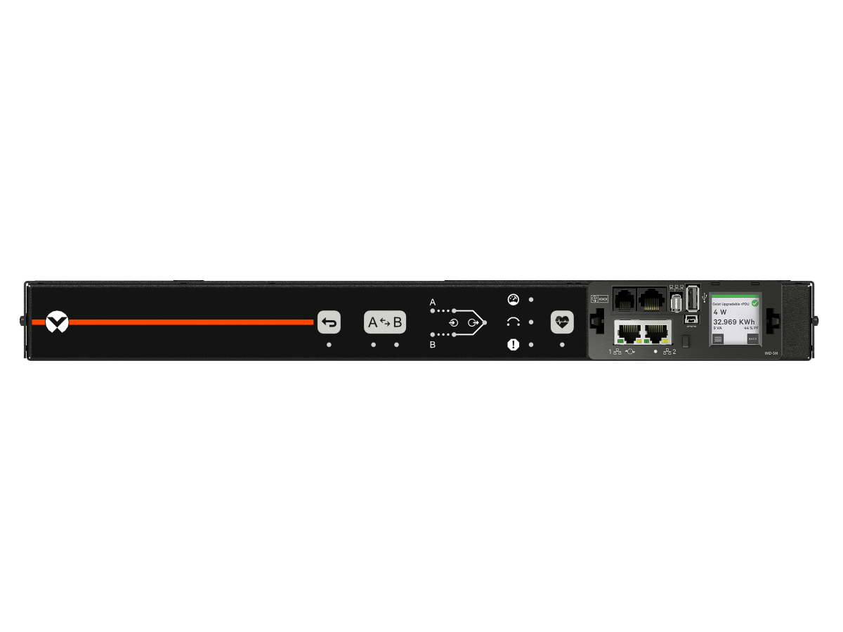 Vertiv Rpdu, RACK Transfer Switch Switched Outlet Level Monitoring, 16A OR 20A, 120V OR 208V OR 230V, 1.9KW OR 3.3KW OR 3.6KW, Horizontal, (6)