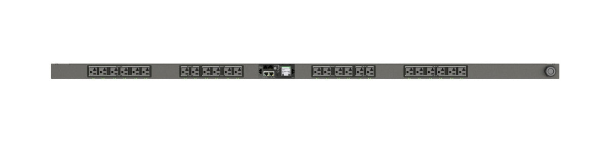 Vertiv Rpdu, Switched Outlet Level Monitoring EC, 20A, 120V, 1.9KW, Vertical, (24) NEMA 5-20R, 10FT / 3M Power CORD with 5-20P, Black Powder Coat.