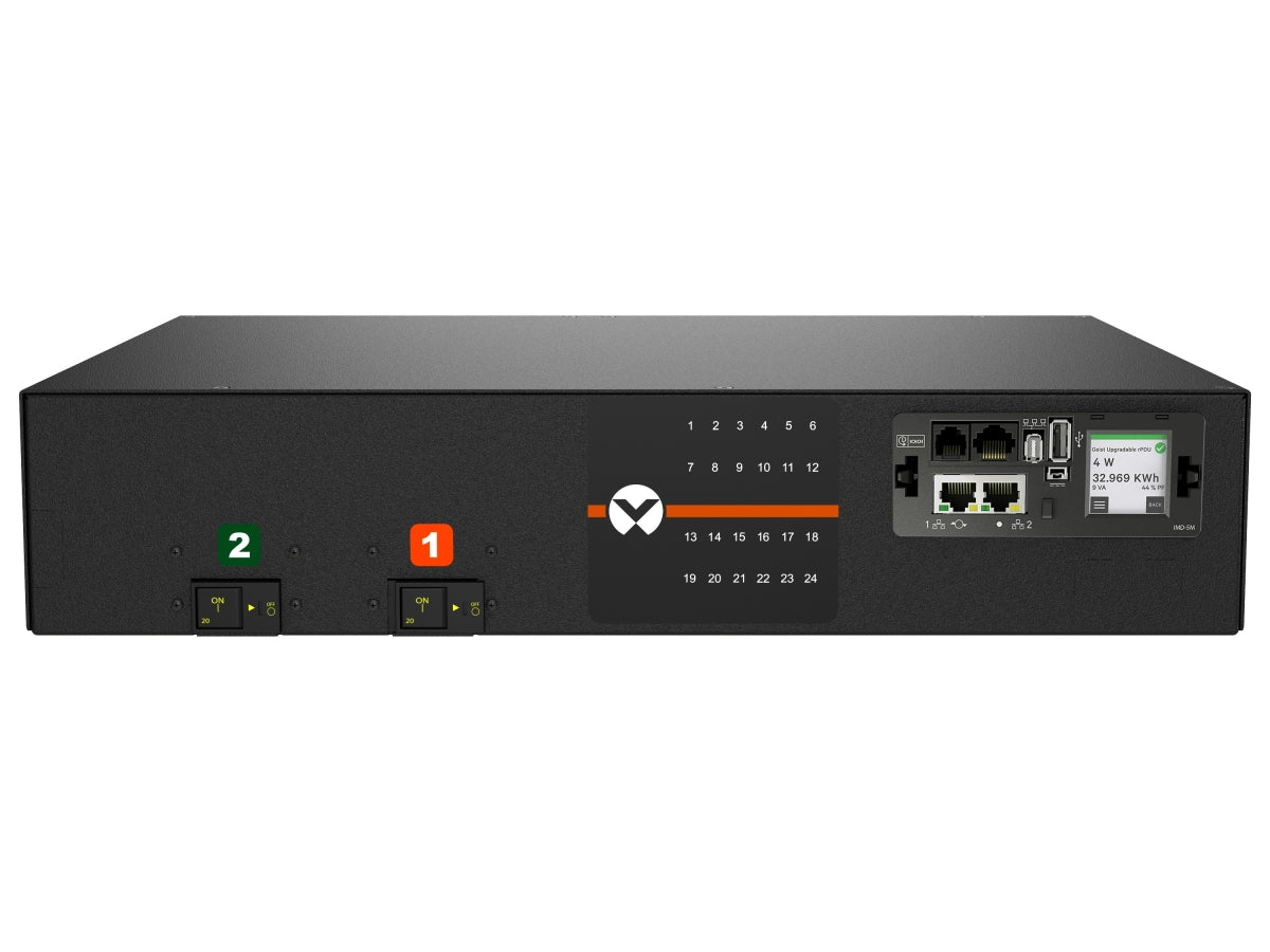 Vertiv Rack PDU - 2U, 208V, 30A, L6-30P, (24) Combination C13/C19, Switched UNIT Level Monitoring EC