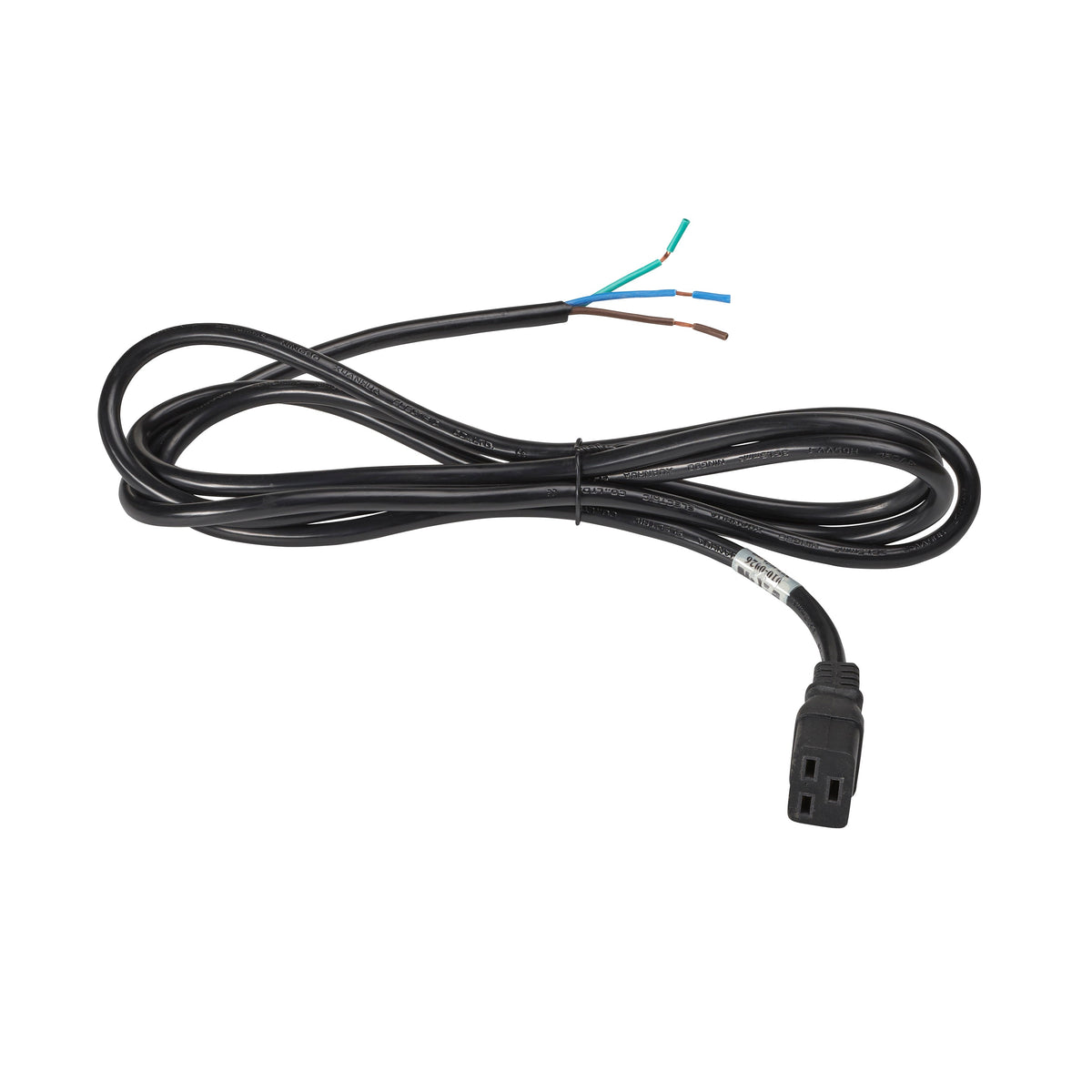 Eaton ePDU Cable 010-0026, C19 input, 100-240 V, 10 A, 8 ft cord, hardwired