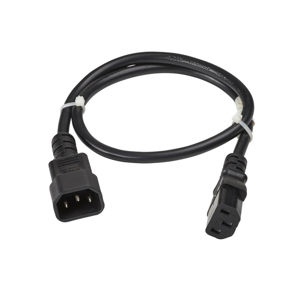 Eaton 010-0029 Cordon d'alimentation, IEC320-C14 vers IEC320-C13, 2 pi