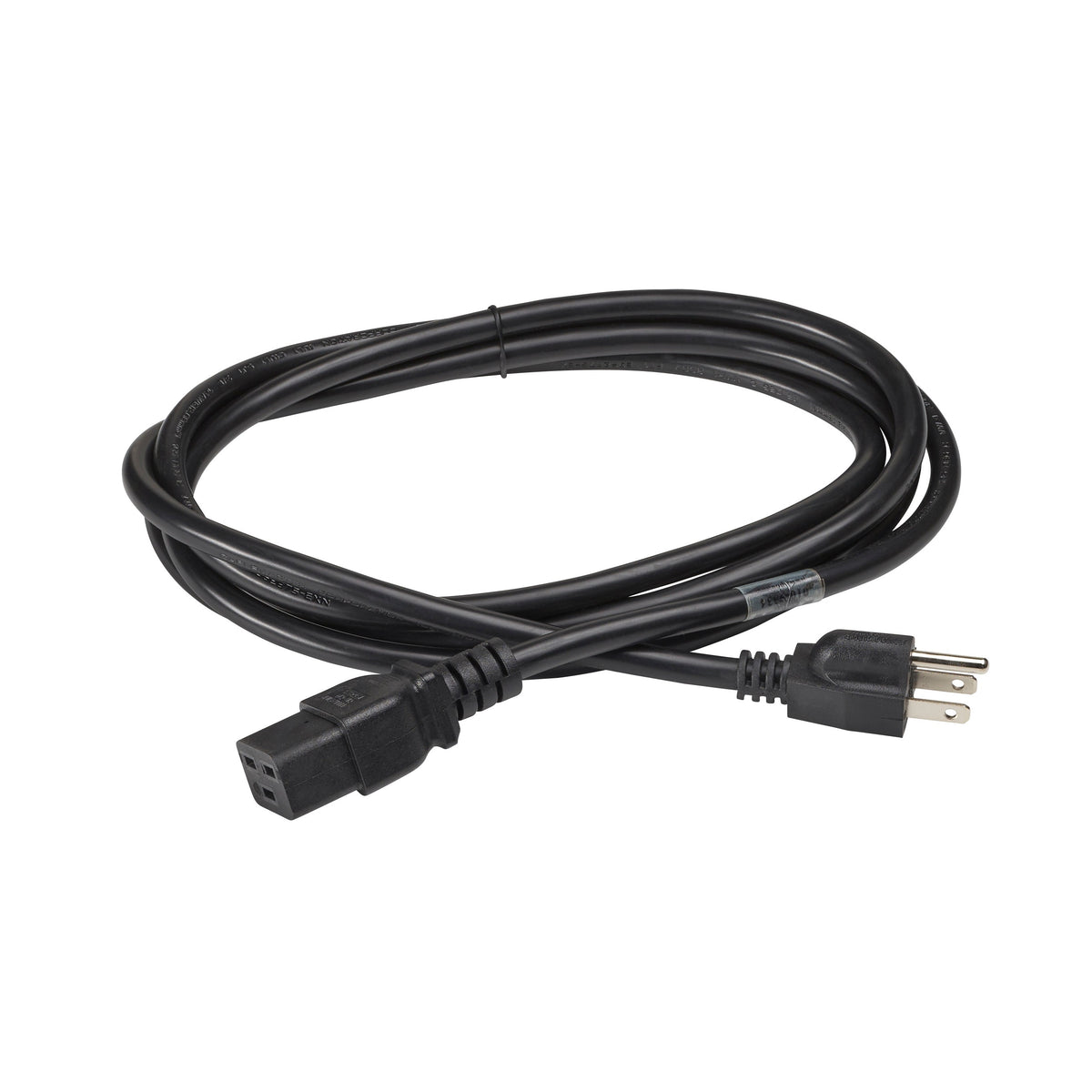 Eaton ePDU Cable 010-9334, NEMA 5-15P input, 120-240 V, 12 A, (1) C19 outlet