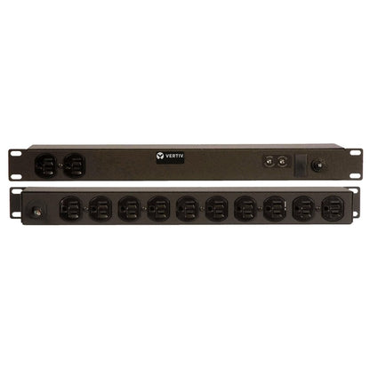 Vertiv Rack PDU - 1U, 120V, 15A, 5-15P, (12) 5-15R, Basic Surge