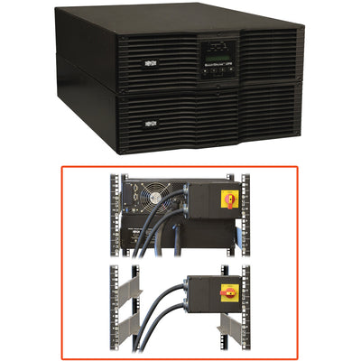 Tripp Lite SmartOnline SU8000RT3UHW 8000VA Tower/Rack-mountable UPS - SU8000RT3UHW - Double Conversion Online UPS, 220 V AC, Rack/Tower, 6U, 240 V AC,220 V AC,230 V AC, Hard Wire 3-wire, SmartOnline, 15 Minute, 6 Minute, 8 kVA/6.40 kW-UPSPLUSBATTERY
