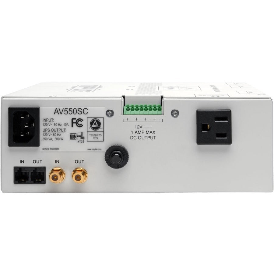 Tripp Lite by Eaton AV550SC 550VA tour UPS - AV550SC - UPS standby, 110 V AC, tour, 120 V AC, IEC 60320 C14, 10 min, 3 min, 550 VA/300 W