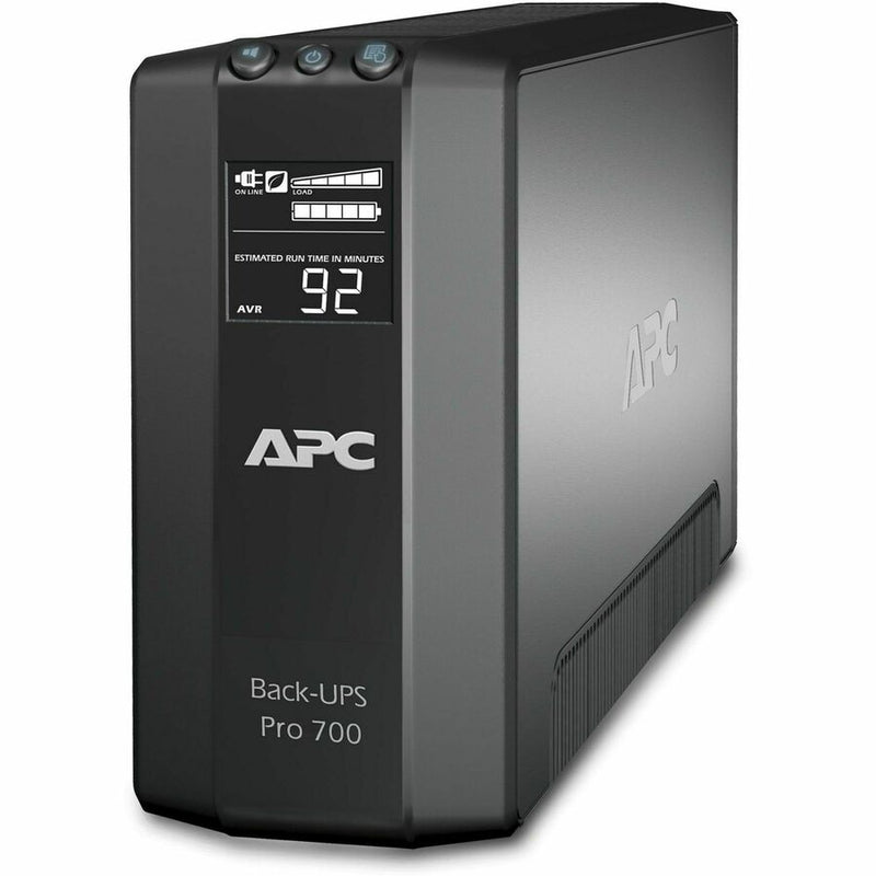 APC Back-UPS RS 700 VA Tower UPS - BR700G - Line-interactive UPS, 120 V, Tower, 120 V AC, Back-UPS RS, 12 Minute, 3 Minute, 700 VA/450 W