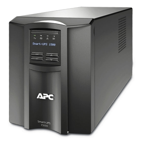 APC Smart-UPS SMT1500I 1500 VA Tower UPS - International Version - SMT1500I - Line-interactive UPS, Tower, 230 V AC, Smart-UPS SMT, 24 Minute, 7 Minute, 1.50 kVA/980 W-UPSPLUSBATTERY