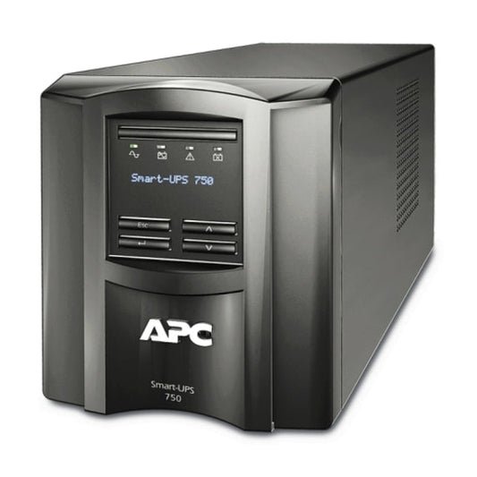 APC by Schneider Electric Smart-UPS SMT750I 750 VA Tower UPS - SMT750I - Line-interactive UPS, Tower, 230 V AC, Smart-UPS SMT, 16 Minute, 5 Minute, 750 VA/500 W-UPSPLUSBATTERY