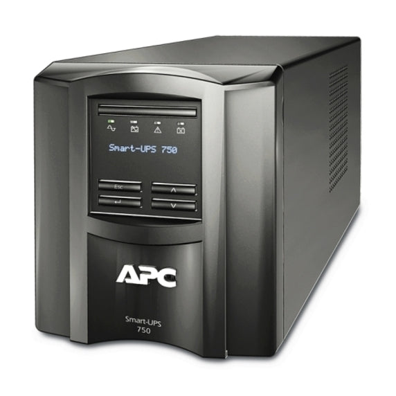 APC by Schneider Electric Smart-UPS SMT750I 750 VA Tower UPS - SMT750I - Line-interactive UPS, Tower, 230 V AC, Smart-UPS SMT, 16 Minute, 5 Minute, 750 VA/500 W-UPSPLUSBATTERY