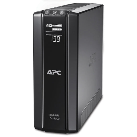 APC by Schneider Electric Back-UPS RS BR1500GI 1500VA Tower UPS - BR1500GI - Line-interactive UPS, Tower, 230 V AC, Back-UPS RS, 1.50 kVA/865 W