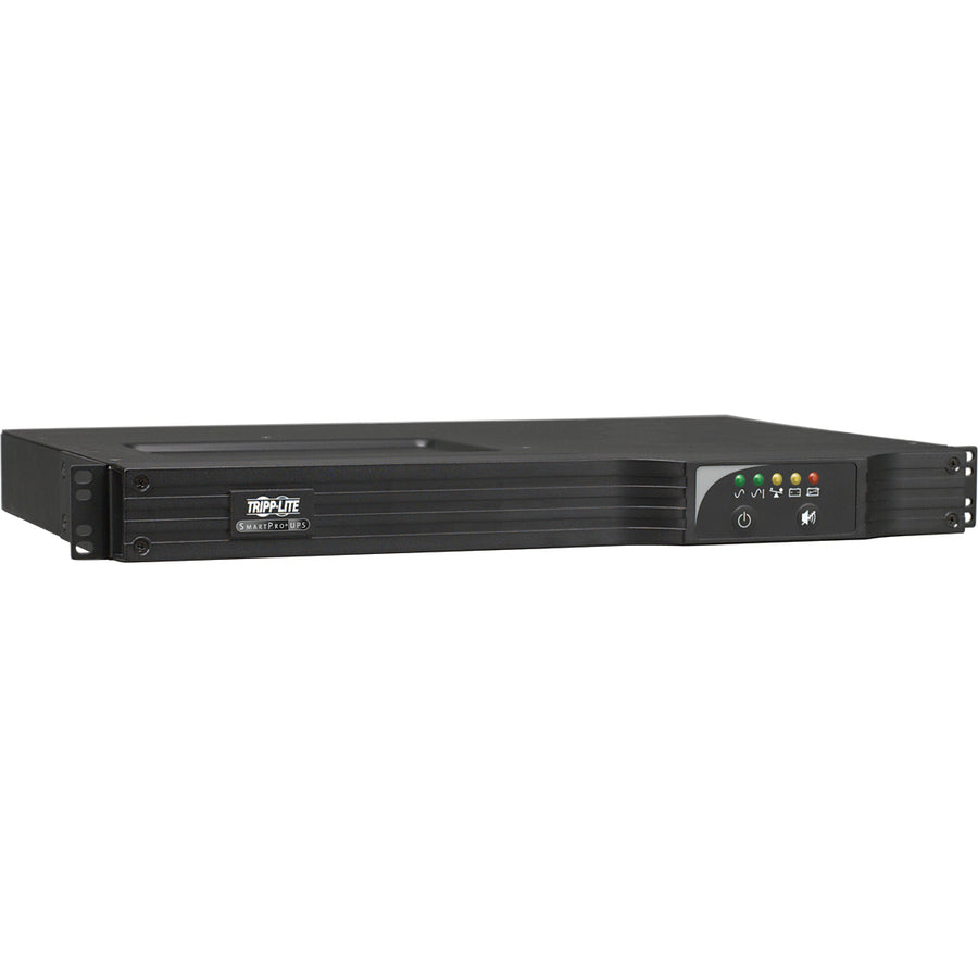 Tripp Lite by Eaton SmartPro SMART1000RM1U 1000VA montage en rack UPS - SMART1000RM1U - UPS line-interactive, 120 V AC, montage en rack, Pure Sinusoidal, 1U, 110 V AC,115 V AC,120 V AC, NEMA 5-15P, SmartPro, 4 min, 1 kVA/800 W