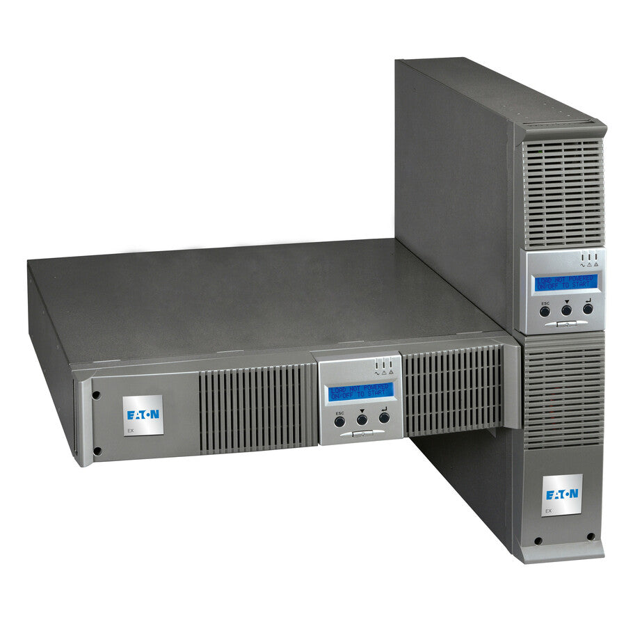 Eaton Pulsar EX RT 2.2KVA Rack/tour UPS - PULSMI2200-XL2U - UPS en ligne double conversion, 120 V AC,230 V AC, Rack/tour, 2U, 200 V AC,208 V AC,220 V AC,230 V AC,240 V AC, IEC 60320 C20, Pulsar EX RT, 12 min, 4 min, 2.20 kVA/1.98 kW