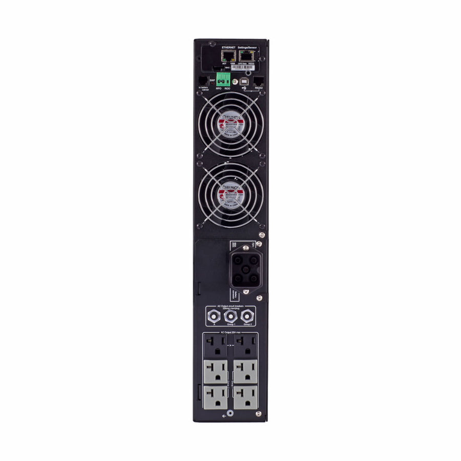 Eaton 5PX ASC, 3000 VA, 2700 W, L5-30P entrée, sorties : (6) 5-20R; (1) L5-30R, 120V, rack/tour, carte réseau incluse - 5PX3000RTN - ASC line-interactive, 110 V AC, rack/tour, 2U, 132 V AC, NEMA L5-30P, 5PX, 4 min, 3 kVA/2.70 kW