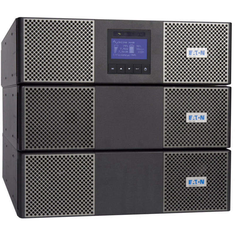 Eaton 9PX UPS, 9U, 11 kVA, 10 kW, Hardwired input, Outputs: (8) 5-20R, (2) L14-30R, Hardwired, 208V - 9PX11KTF11-UPSPLUSBATTERY