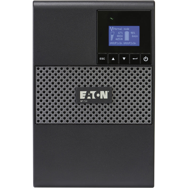 Eaton 5P Tower UPS - Tower - 4 Minute Stand-by - 110 V AC Input - 132 V AC, 120 V AC, 132 V AC, 125 V AC Output - USB - 8 x NEMA 5-15R Receptacle(s)-UPSPLUSBATTERY