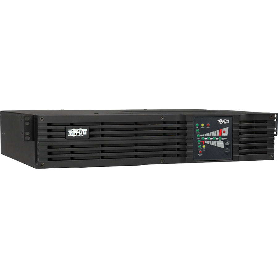 Tripp Lite by Eaton SU2200RTXL2UN UPS with Pre-installed SNMPWEBCARD - SU2200RTXL2UN - Double Conversion Online UPS, 120 V AC, Rack/Tower, Sine Wave,Pure Sine Wave, 2U, 120 V AC, NEMA 5-20P, SmartOnline, 14 Minute, 4.50 Minute, 2.20 kVA/1.60 kW-UPSPLUSBATTERY