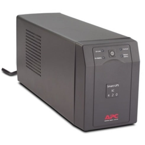 APC Smart-UPS SC 420VA - SC420 - Line-interactive UPS, Tower, 120 V AC, NEMA 5-15P, Smart-UPS SC, 13.50 Minute, 5.50 Minute, 420 VA/260 W