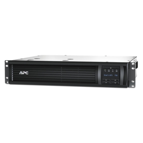 APC by Schneider Electric APC Smart-UPS 750VA LCD RM 120V with Network Card - SMT750RM2UNC - Line-interactive UPS, 120 V AC, Rack-mountable, Sine Wave, 2U, 120 V AC, Smart-UPS, 5 Minute, 750 VA/500 W