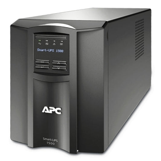 APC by Schneider Electric Smart-UPS 1500VA LCD 120V with Network Card - SMT1500NC - Line-interactive UPS, 120 V AC, Tower, Sine Wave, 120 V AC, Smart-UPS, 7 Minute, 1.44 kVA/1 kW-UPSPLUSBATTERY