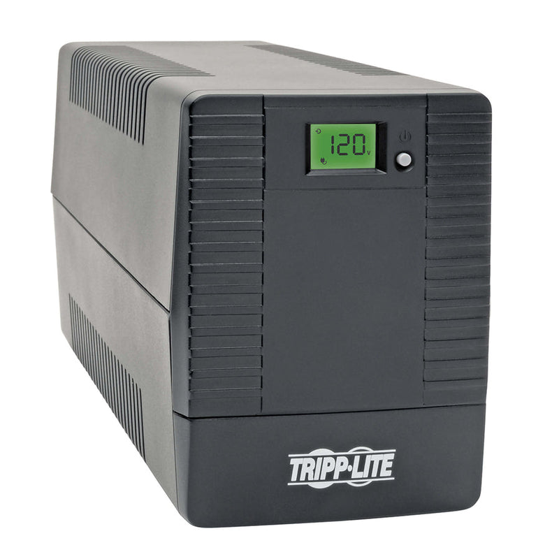 Tripp Lite by Eaton OMNISMART500TU 500VA Tower UPS - OMNISMART500TU - Line-interactive UPS, 120 V AC, Tower, Pulse-width Modulated Sine Wave, 110 V AC,115 V AC,120 V AC, NEMA 5-15P, 10 Minute, 3 Minute, 500 VA/360 W-UPSPLUSBATTERY