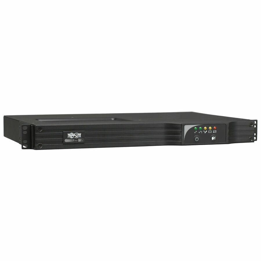 Tripp Lite by Eaton SmartPro SMART500RT1UN 500VA rack/tour UPS - SMART500RT1UN - UPS line-interactive, 120 V AC, rack/tour, Sine Wave, 1U, 120 V AC,110 V AC,115 V AC, NEMA 5-15P, SmartPro, 14 min, 3 min, 500 VA/300 W