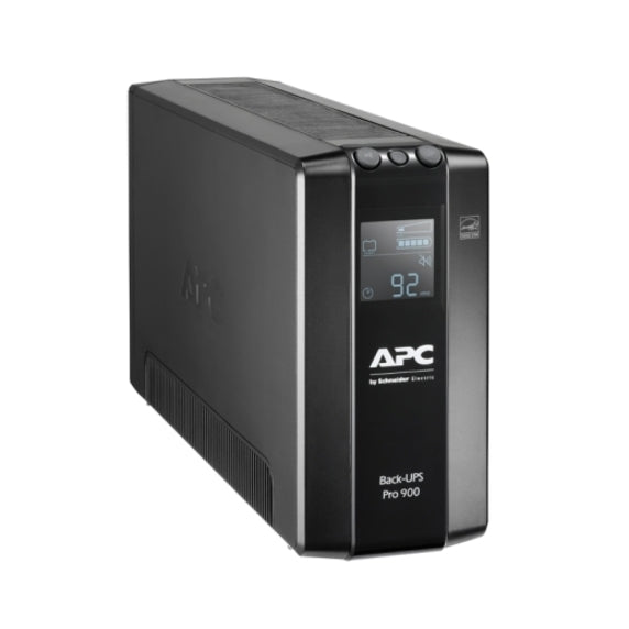 APC by Schneider Electric Back-UPS Pro BR900MI 900VA Tower UPS - BR900MI - Line-interactive UPS, Tower, Stepped Approximated Sine Wave, 230 V AC, Back-UPS Pro BR, 11.40 Minute, 2.50 Minute, 900 VA/540 W-UPSPLUSBATTERY