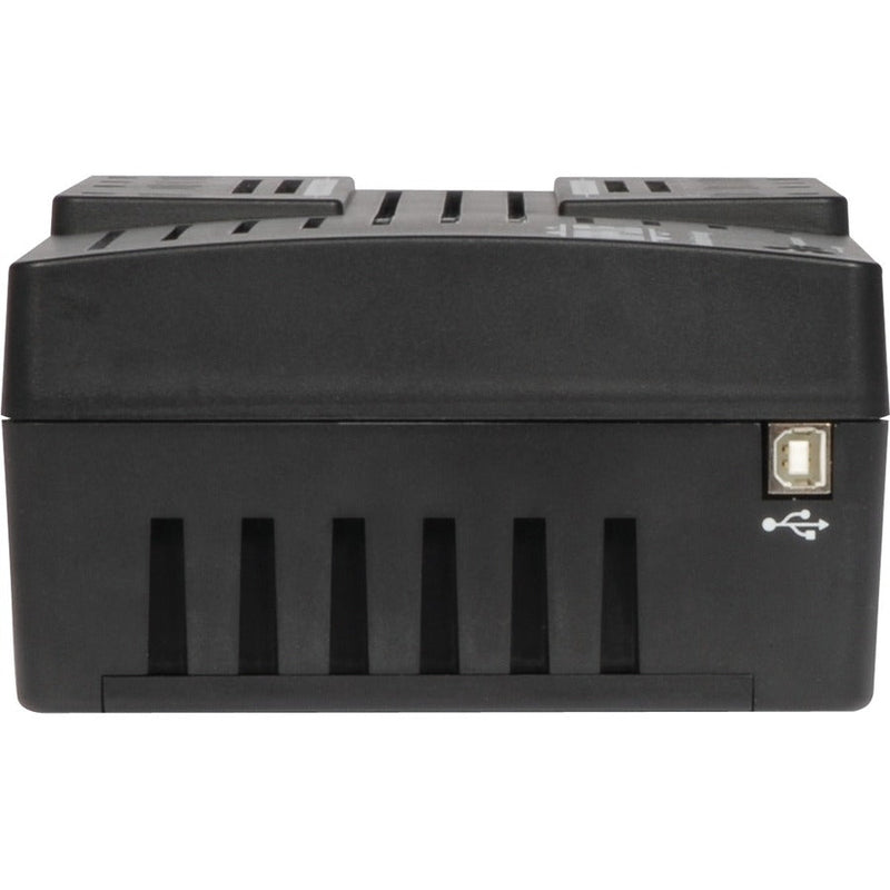 Tripp Lite by Eaton Desktop/Wall Mount Battery Backup Outlets - AVR550U - Line-interactive UPS, 120 V AC, Ultra-compact Desktop/Tower/Wall Mount, Pulse-width Modulated Sine Wave, 110 V AC,115 V AC,120 V AC, NEMA 5-15P, AVR, 9 Minute, 2 Minute, 550-UPSPLUSBATTERY