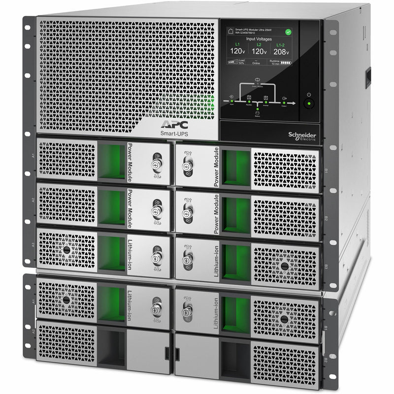 APC by Schneider Electric Smart-UPS Modular Ultra 20kW Scalable to 20kW N+1 Rackmount 208/240V - SRYL20K20RMXLT