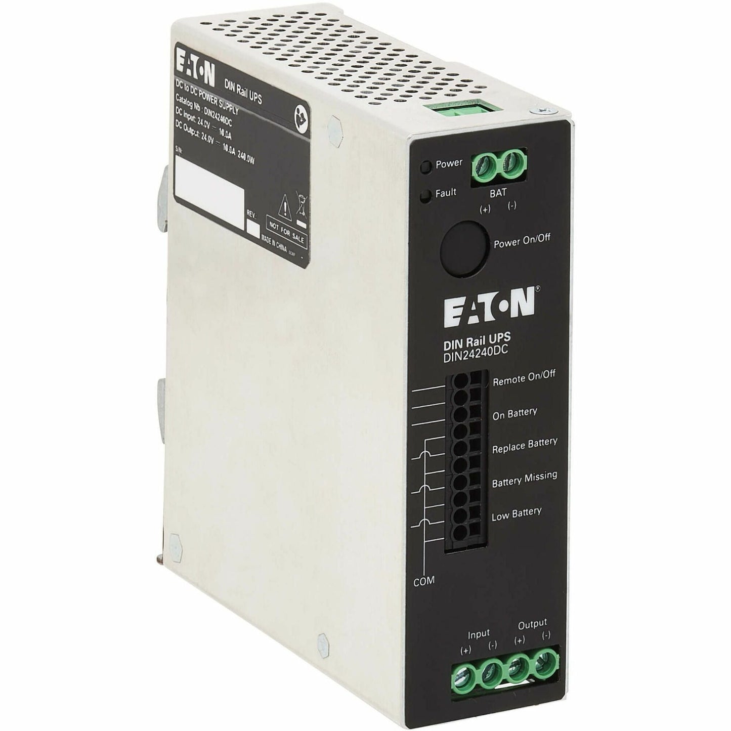 Eaton DIN24240DC 240VA DIN Rail UPS - DIN24240DC-UPSPLUSBATTERY