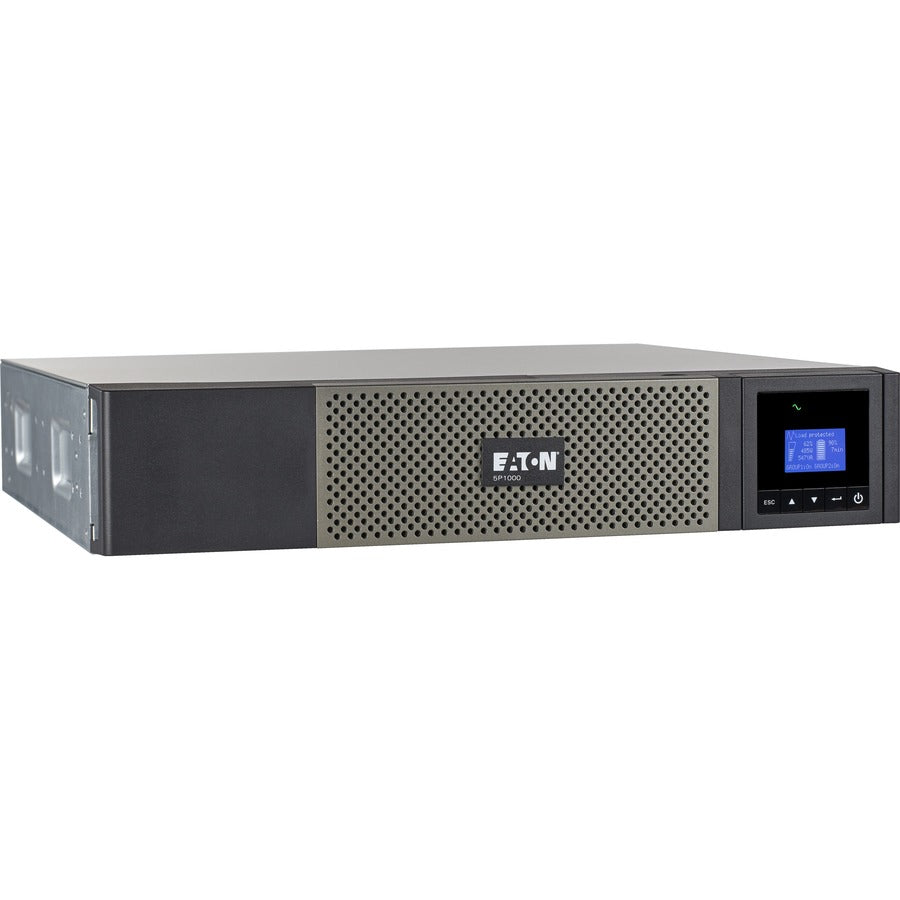 Eaton 5P rackmount compact 1000VA UPS - 5P1000RC - Line-interactive UPS, 120 V AC, Rack-mountable,Wall Mountable, 2U, 120 V AC, 1 kVA/770 W-UPSPLUSBATTERY