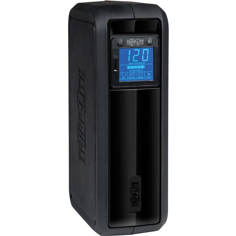 Tripp Lite by Eaton OmniSmart 650 VA Digital UPS - OMNI650LCD - Line-interactive UPS, 110 V AC, Pulse-width Modulated Sine Wave, 120 V AC, NEMA 5-15P, OmniSmart, 12 Minute, 3.20 Minute, 650 VA/350 W-UPSPLUSBATTERY