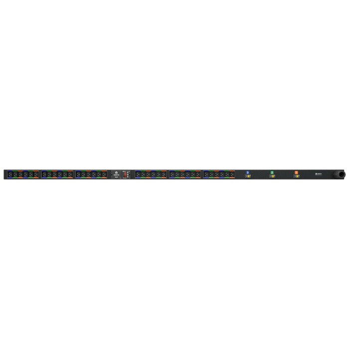 Vertiv Rpdu, Metered Upgradeable, 30A, 208V Delta, 8.6KW, Vertical, (36) Combination C13/C19, 10FT / 3M Power CORD with L15-30P, Black Powder Coat.