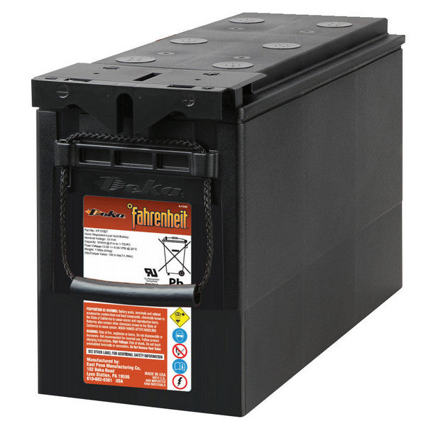 12V 156Ah VRLA UPS Battery, Front Terminal, Deka Fahrenheit HT145-ET