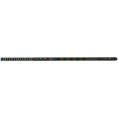 Vertiv Rack PDU - 0U, Variable Power Configuration, MAX 22.0KW, Universal Input, (24) Locking IEC C13, (6) Locking IEC C19, Basic Standard